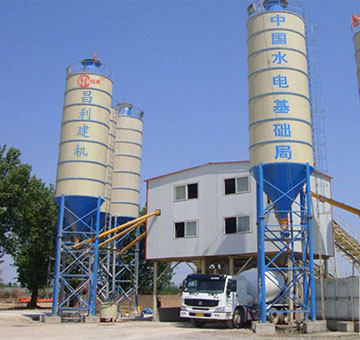 壽光HZS120站施工現場